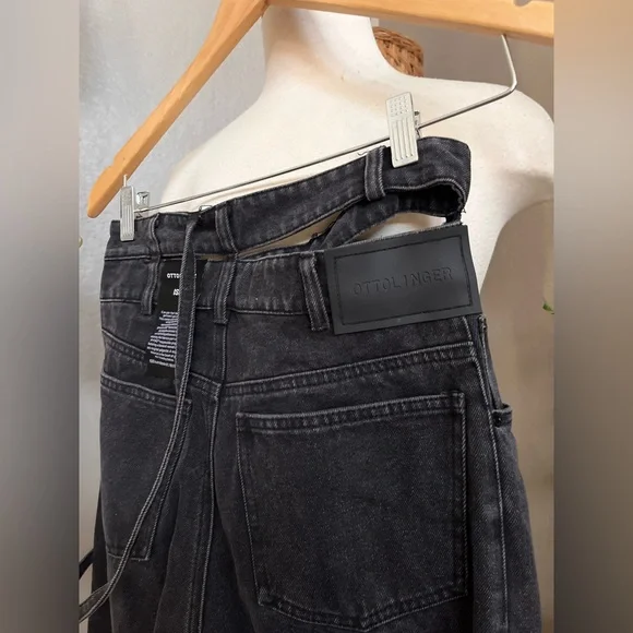 ▪️ Ottolinger SSENSE Exclusive Black Wrap Jeans - Picture 11 of 12
